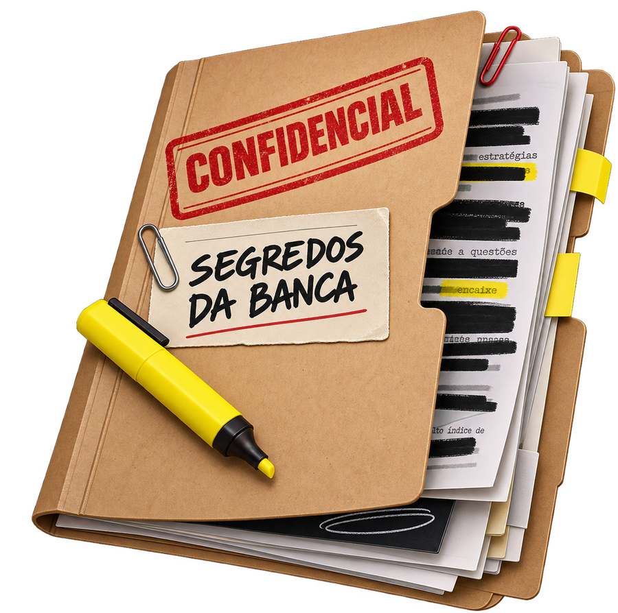 Pasta confidencial com os segredos da banca